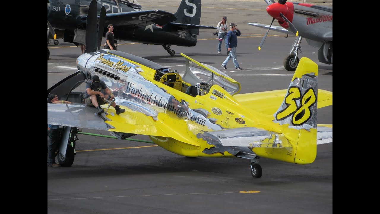 Precious Metal P-51D Mustang - high power test flight