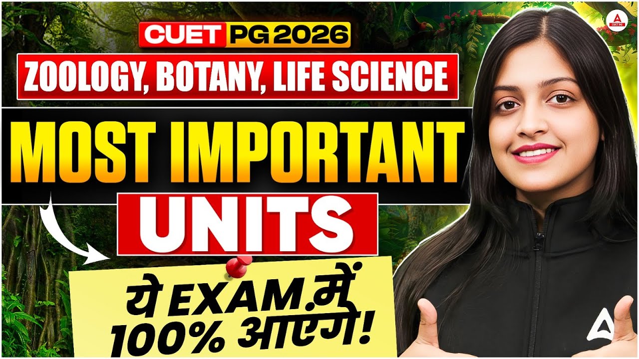 CUET PG 2026 Life Science  | Most Important Units of Zoology & Botany!