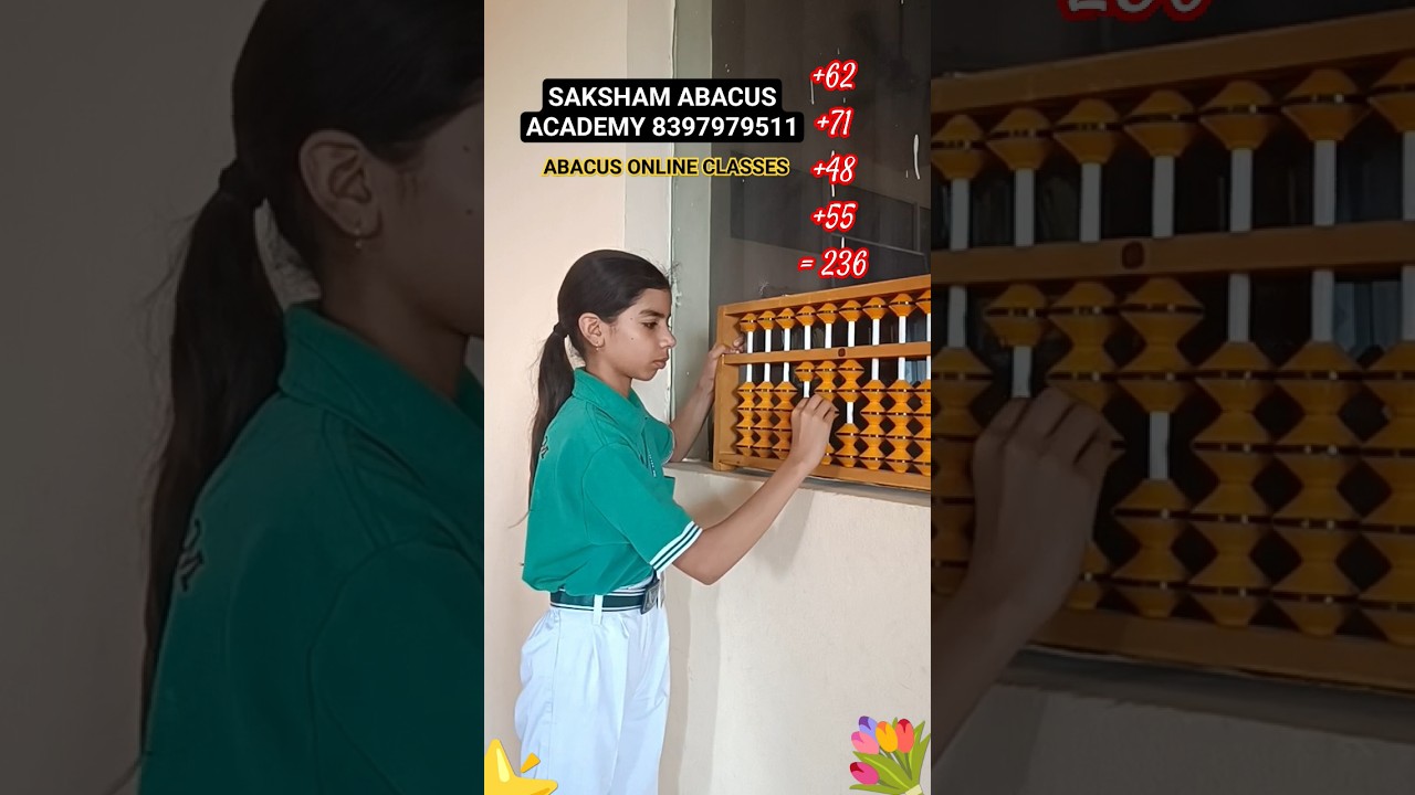 Abacus 2 Digits Addition & Subtraction Video with Abacus Tool #maths #learn #abacus #kids #best