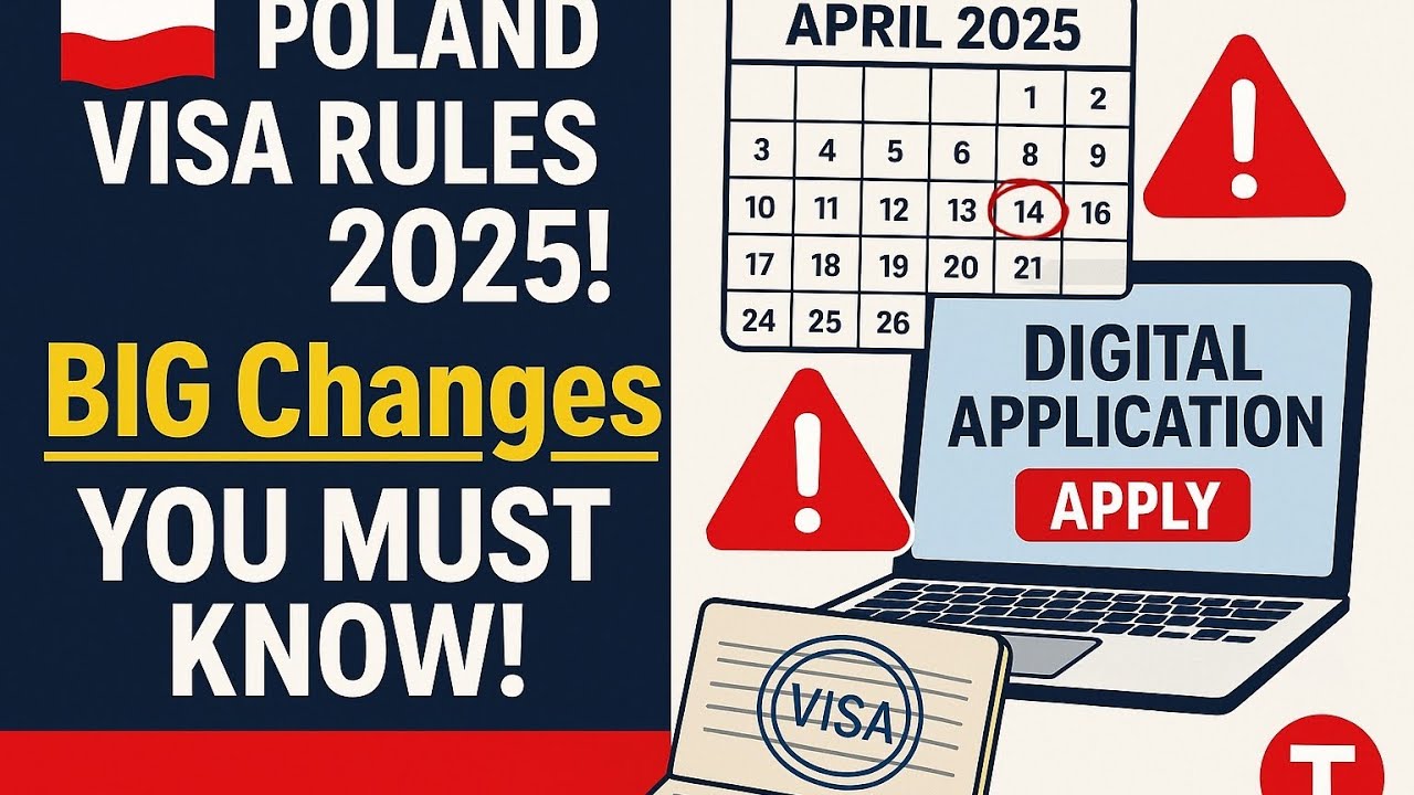 Poland Visa Appointment Rules April 2025 | New System, Fees & Work Permit