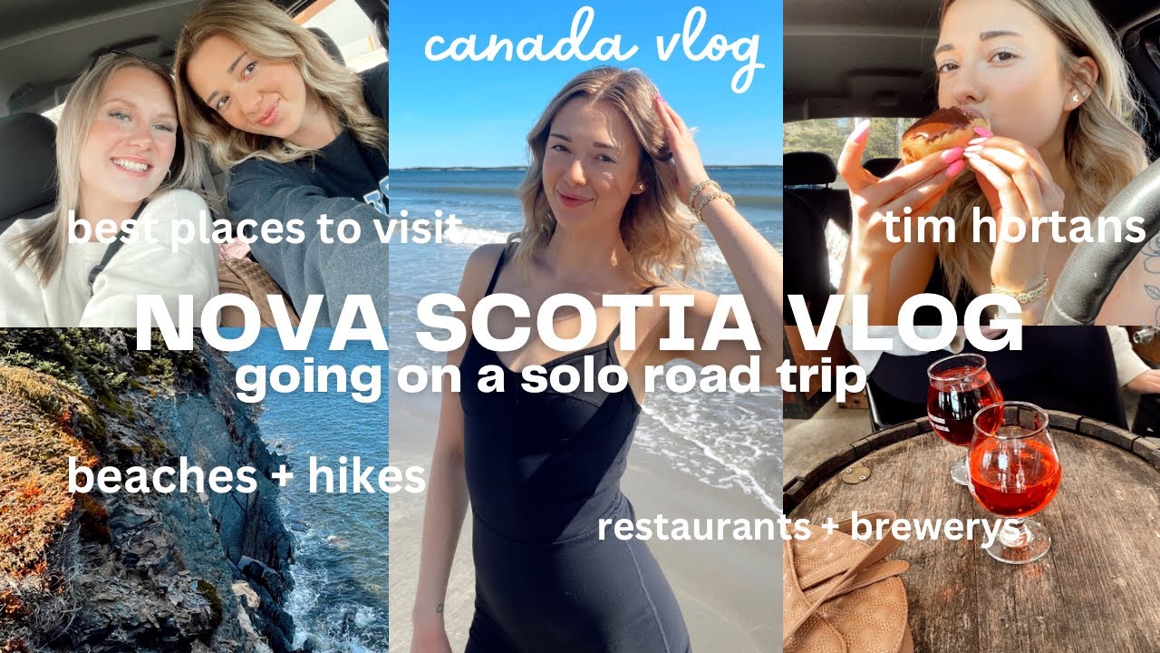 ATLANTIC CANADA TRAVEL 🌊 SOLO ROAD TRIP VLOG 🐚 beaches, restaurants, tim hortans (ns, pei, nb)