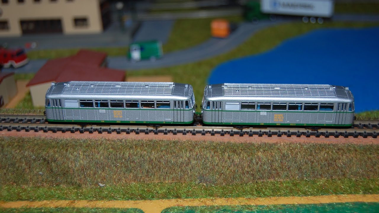 Modelo FLEISCHMANN escala N del Ferrobús español serie 591