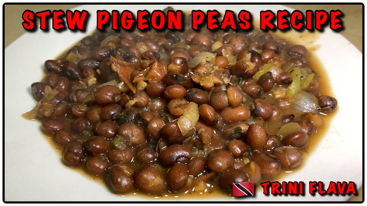 STEW PIGEON PEAS RECIPE | CARIBBEAN DISH | TRINI STYLE