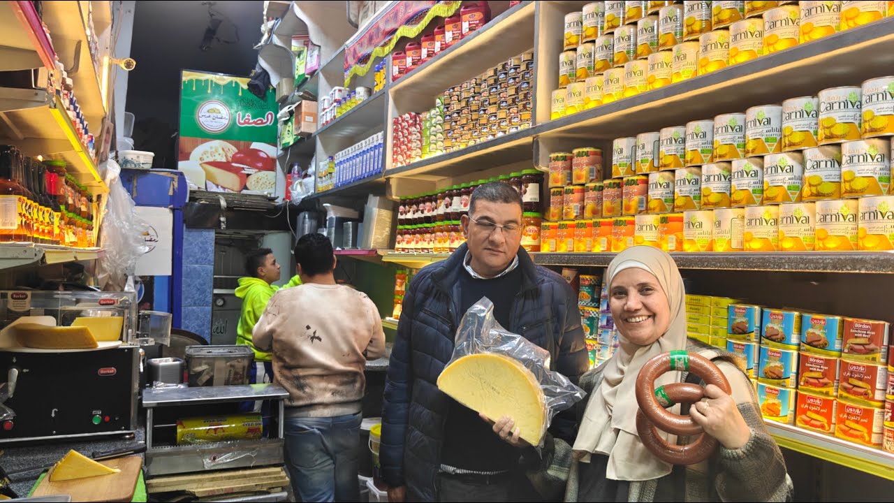 جولة في سوق الجبن في الموسكي قبل رمضان💥سوق بين الصوريين واسعار الجبنه والذبدة البلدي و النيوزيلندي