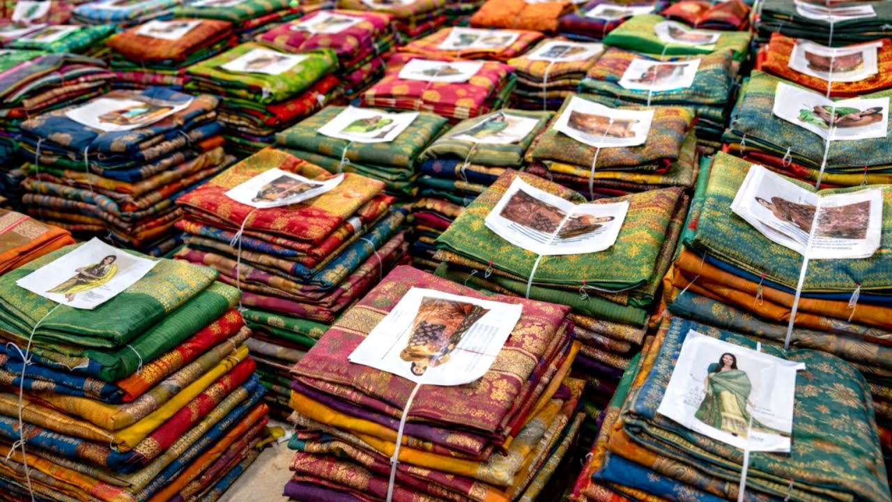 The Best and Cheapest Sarees | Surat Saree Wholesale Market | Top Saree Manufacturer | Bulk Order