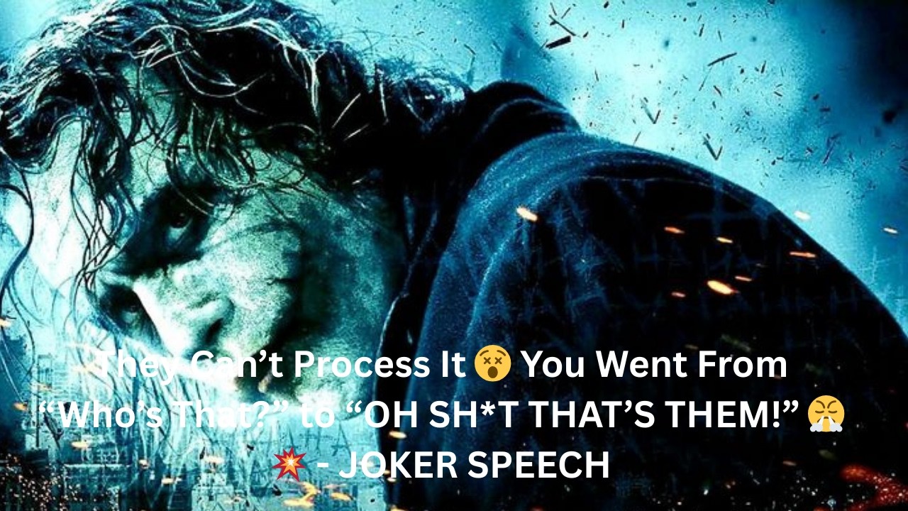 They Can’t Process It 😵 You Went From “Who’s That?” to “OH SH*T THAT’S THEM!” 😤💥 - JOKER SPEECH