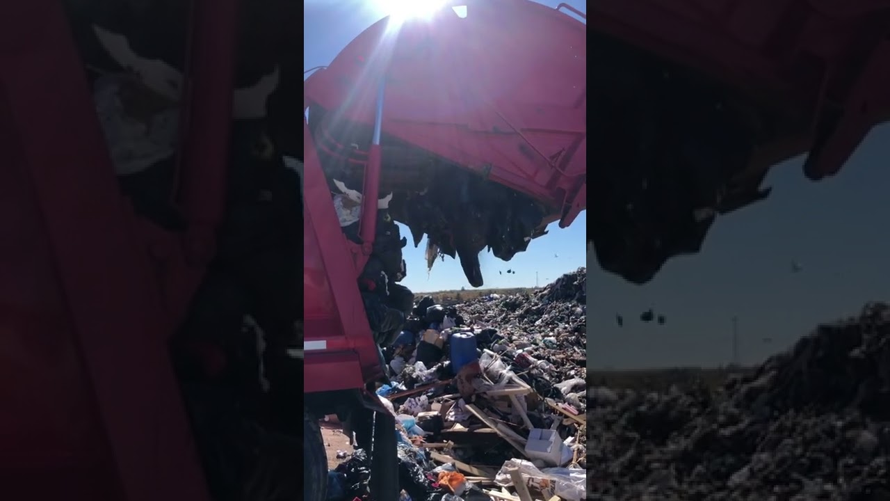 dumping at the landfill