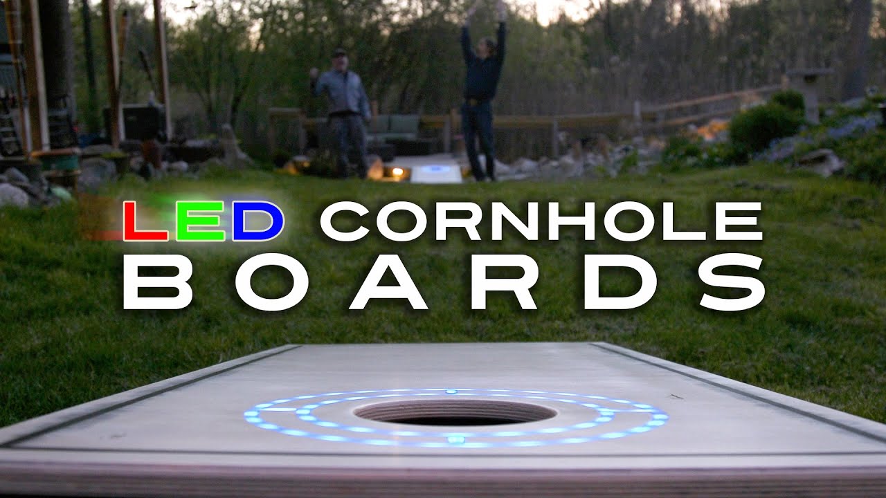 Making Wicked Awesome Cornhole Boards with LED Rings