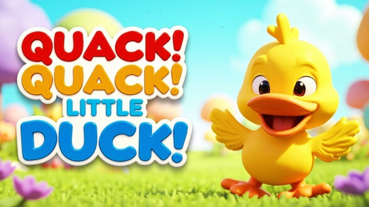 QUACK! QUACK! LITTLE DUCK! 🦆 | Fun Duck Song for Toddlers | Animal Songs for Kids