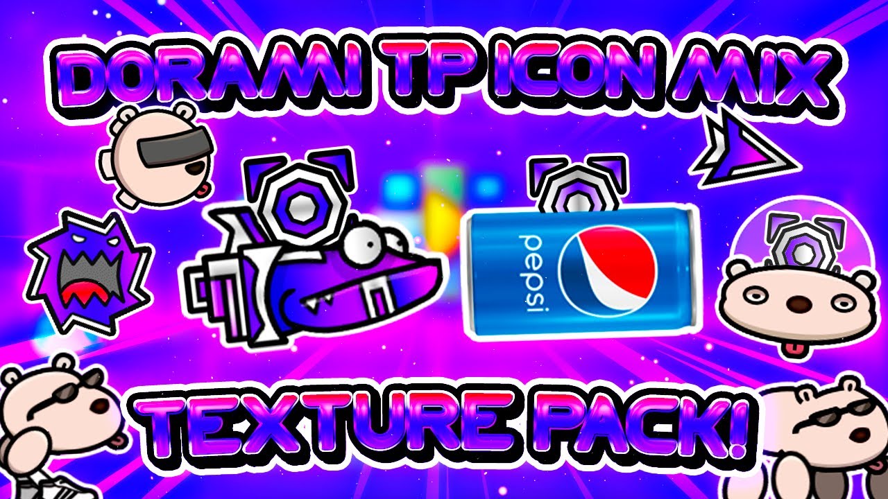 DORAMI ULTRA ICON MIX TEXTURE PACK! | DEOK SOOK + 200 ICONS (Android & Steam) | Geometry Dash 2.207