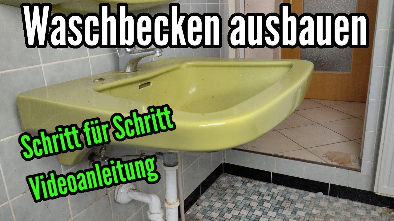 Waschbecken abbauen altes Waschbecken ausbauen demontieren entfernen