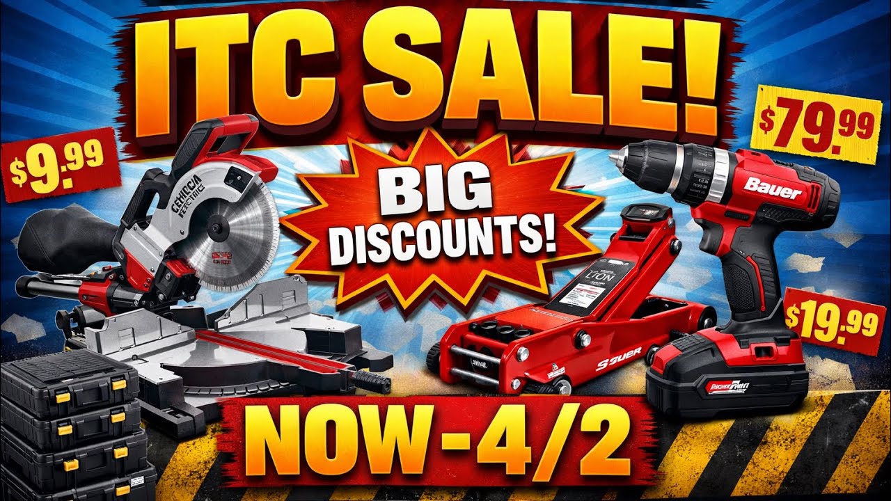 Harbor Freight ITC Deals This Month! - Some Better Than the PLS!!! 2/27 To 4/2