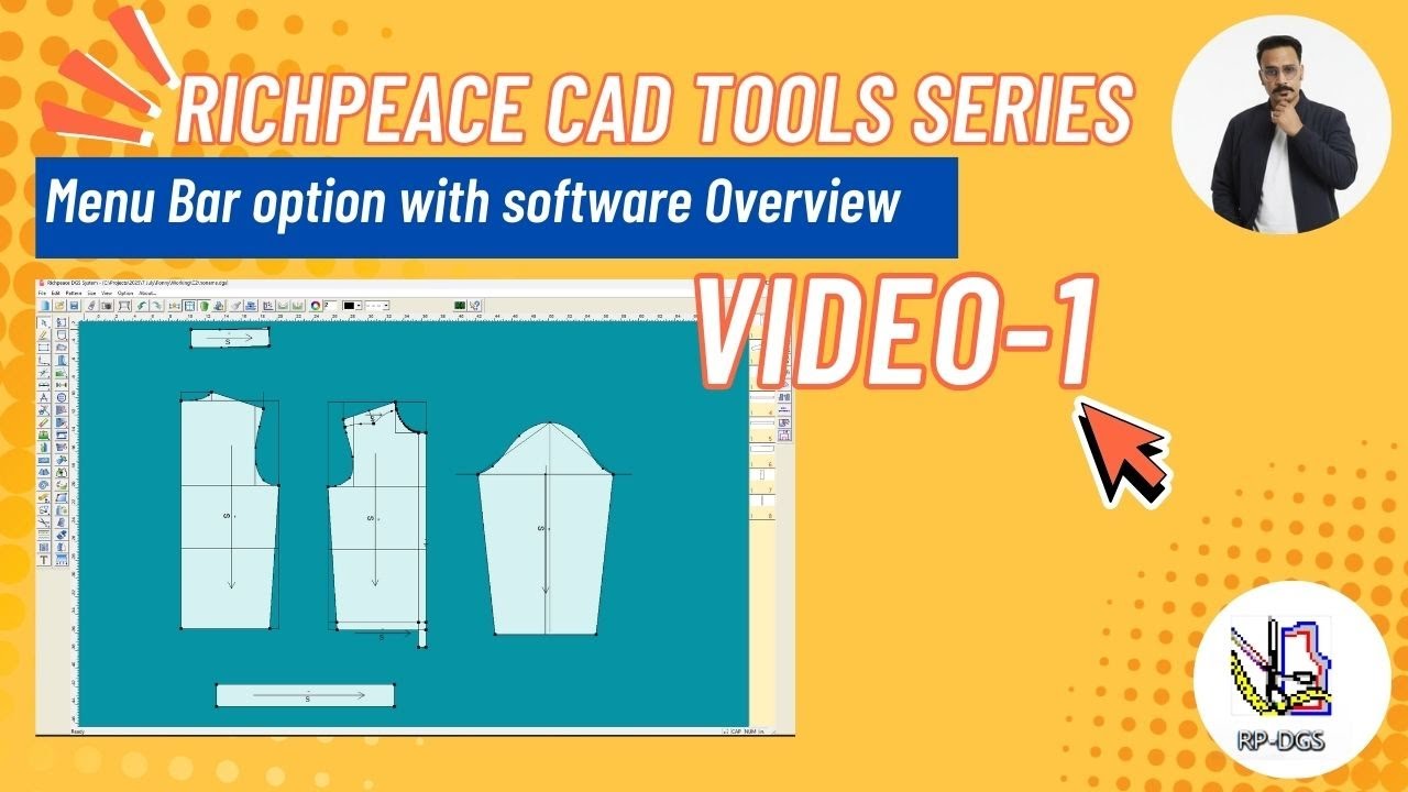 Richpeace CAD Menu Bar option with software Overview | Richpeace CAD Tools Series VIDEO 01