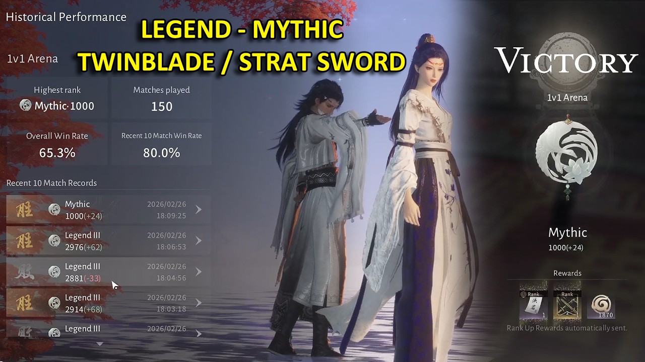 Legend-Mythic PvP Arena Twinblade | Where Winds Meet