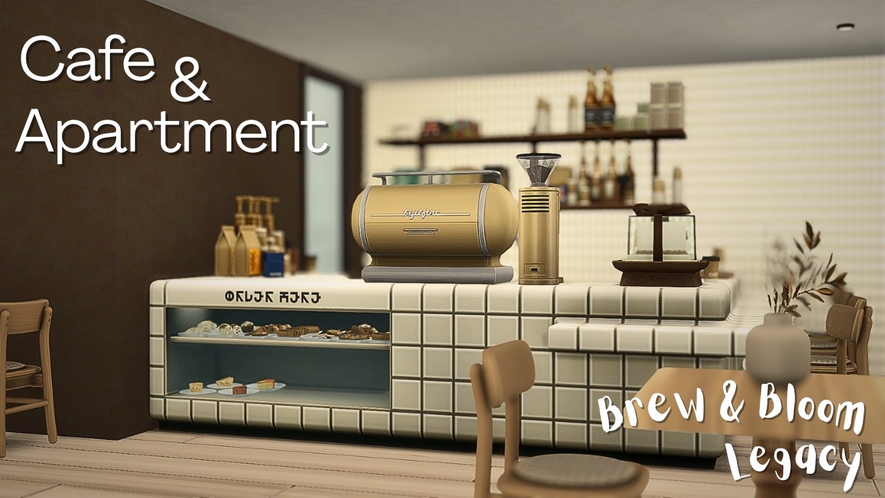 The Sims 4 Café & Apartment Speed Build | Nordhaven | Brew & Bloom Legacy