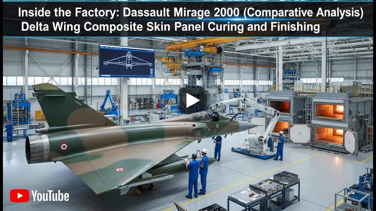 Inside Mirage 2000: Delta Wing Composite Curing & High-Precision Surface Finishing