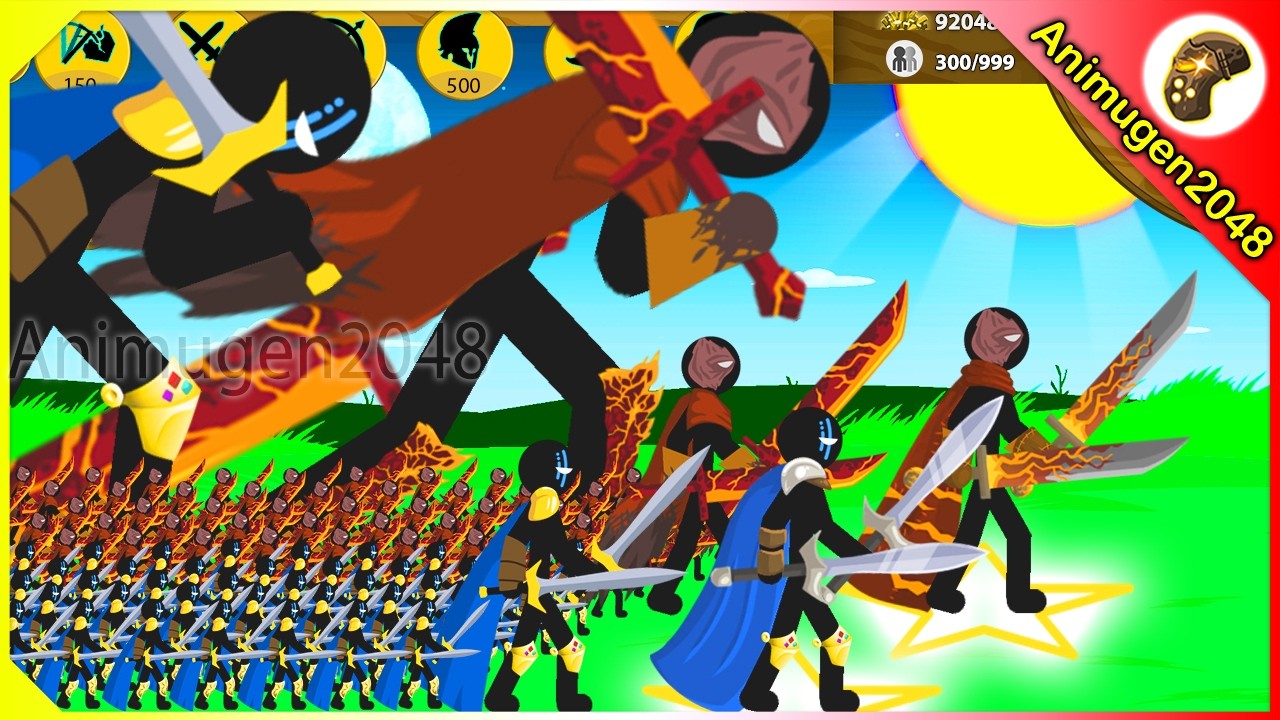 TEAM UP STICKMAN YOUNG XIPHOS, TRIBAL WRATHNAR vs MEGA FINAL BOSS | Stick War Legacy | Animugen2048