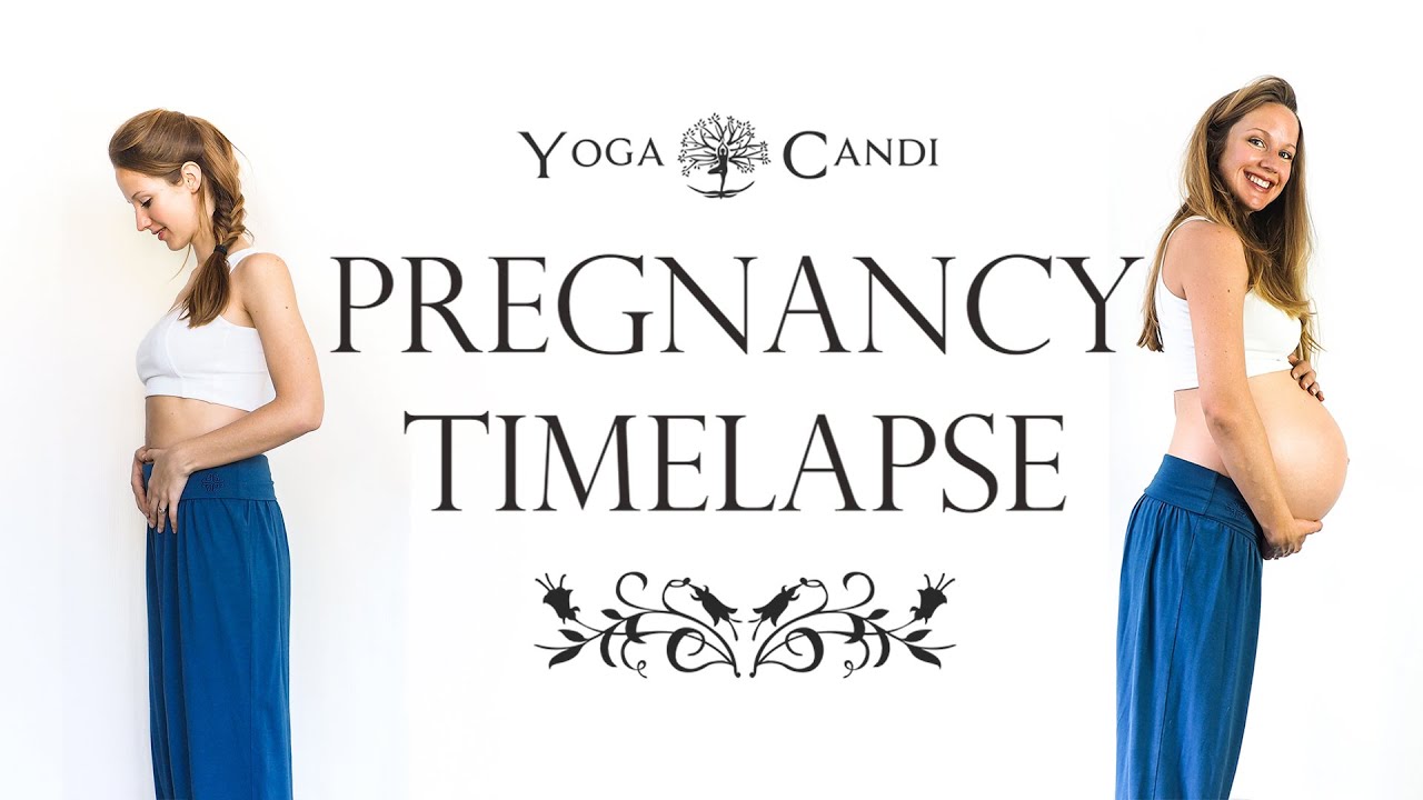 Pregnancy transformation  &hearts;  Pregnancy Timelapse Week By Week  &hearts;  YogaCandi
