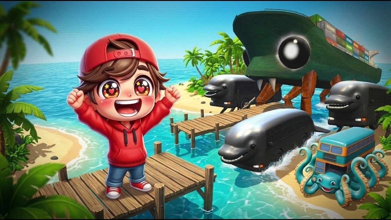 My drone CATCHES CRABTANIC and RAAR BELUGA BUS IRENG in REAL LIFE in Garry's Mod