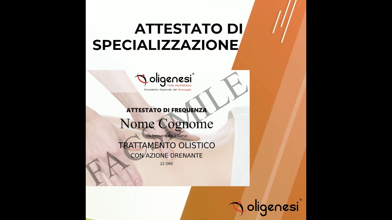 Corso di Massaggio Base Drenante | Oligenesi.it