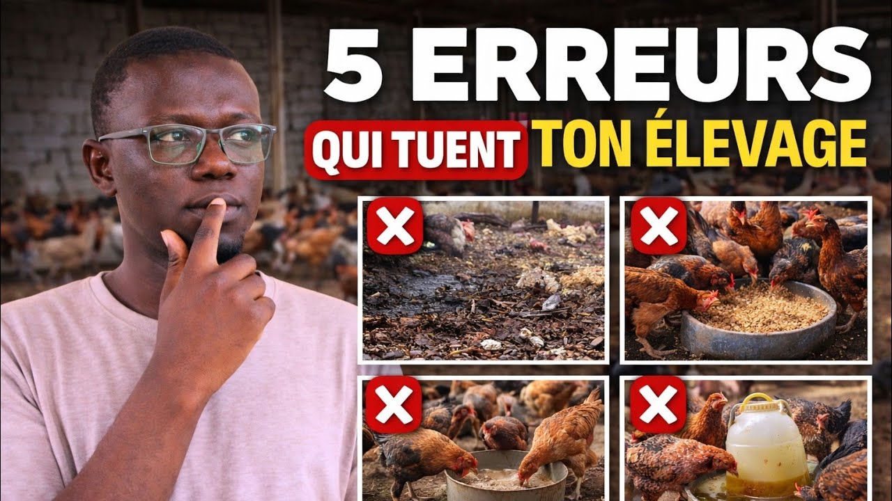 Évitez Ces Erreurs Pour Réussir L'élevage de Poulets en Afrique 