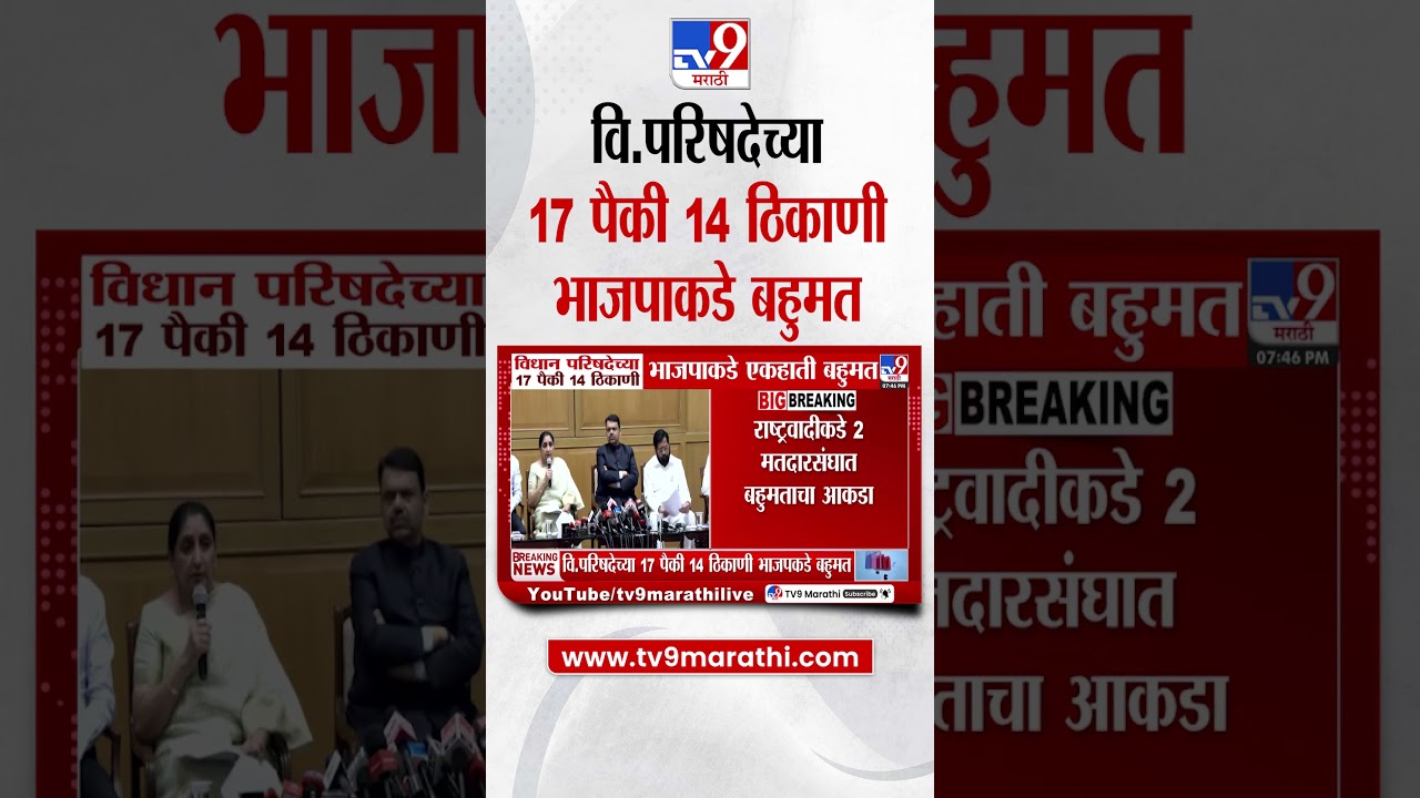 Vidhan Parishad Election  | विधान परिषदेच्या 17 पैकी 14 ठिकाणी भाजपाकडे एकहाती बहुमत