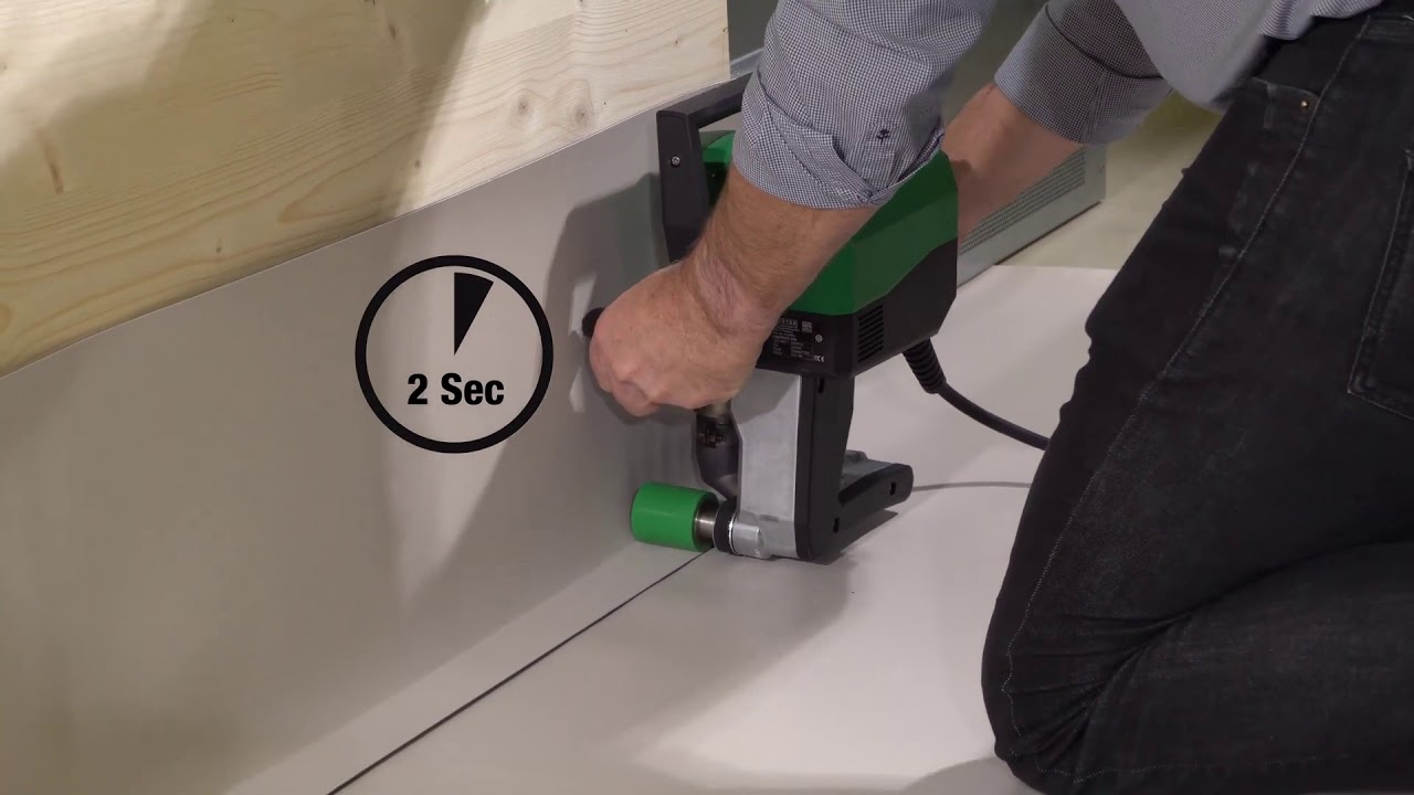 Leister UNIDRIVE 500 attika melletti átlapoló hegesztés