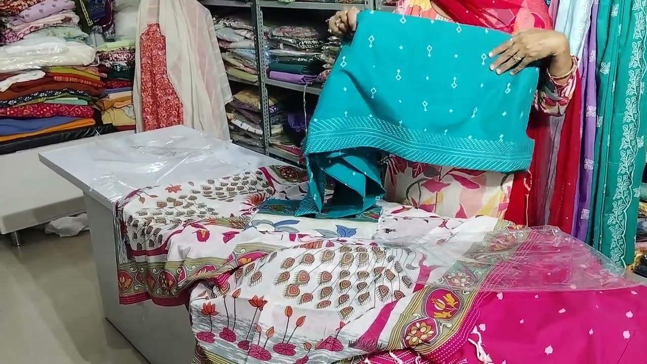 Cotton handloom k suit 🥳🥳 aa gye grmi k trending suit 9350911544