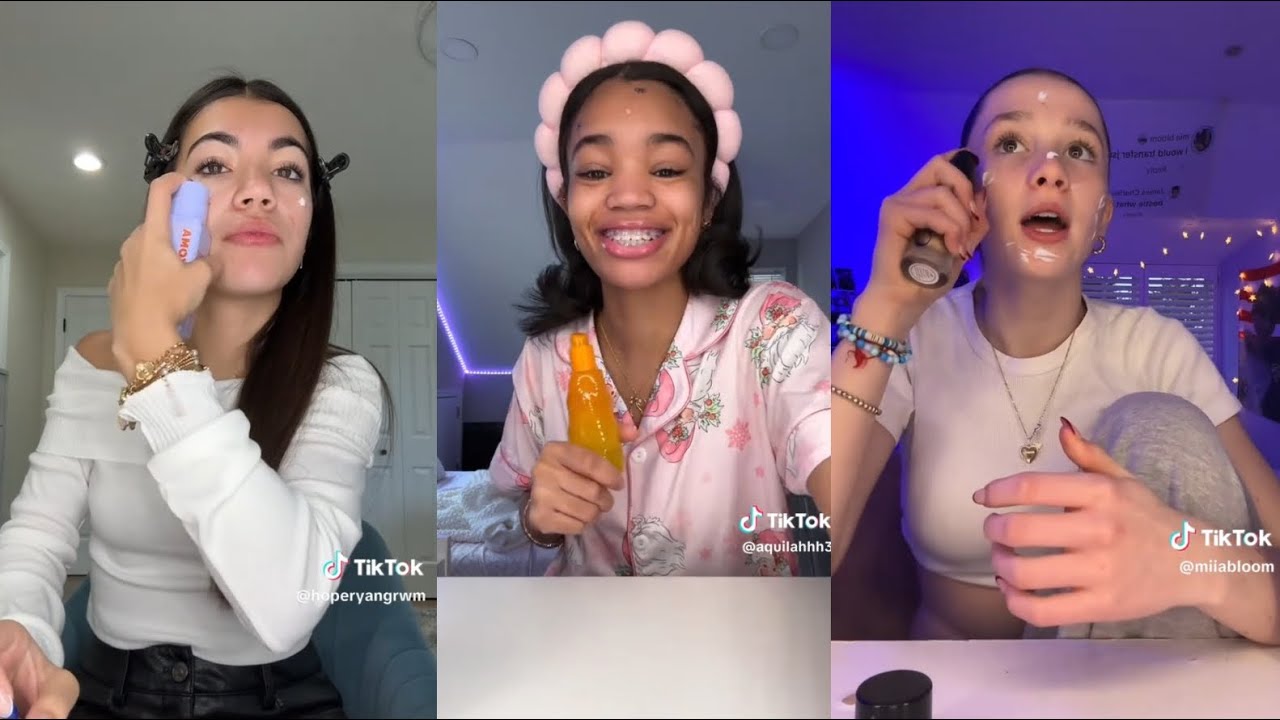 GRWM for Christmas Eve - Tiktok compilation