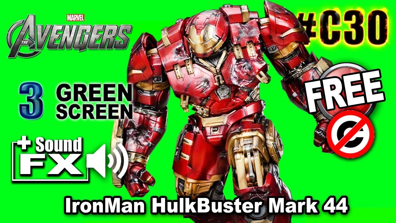 Ironman HulkBuster Mark 44 Green Screen 3D