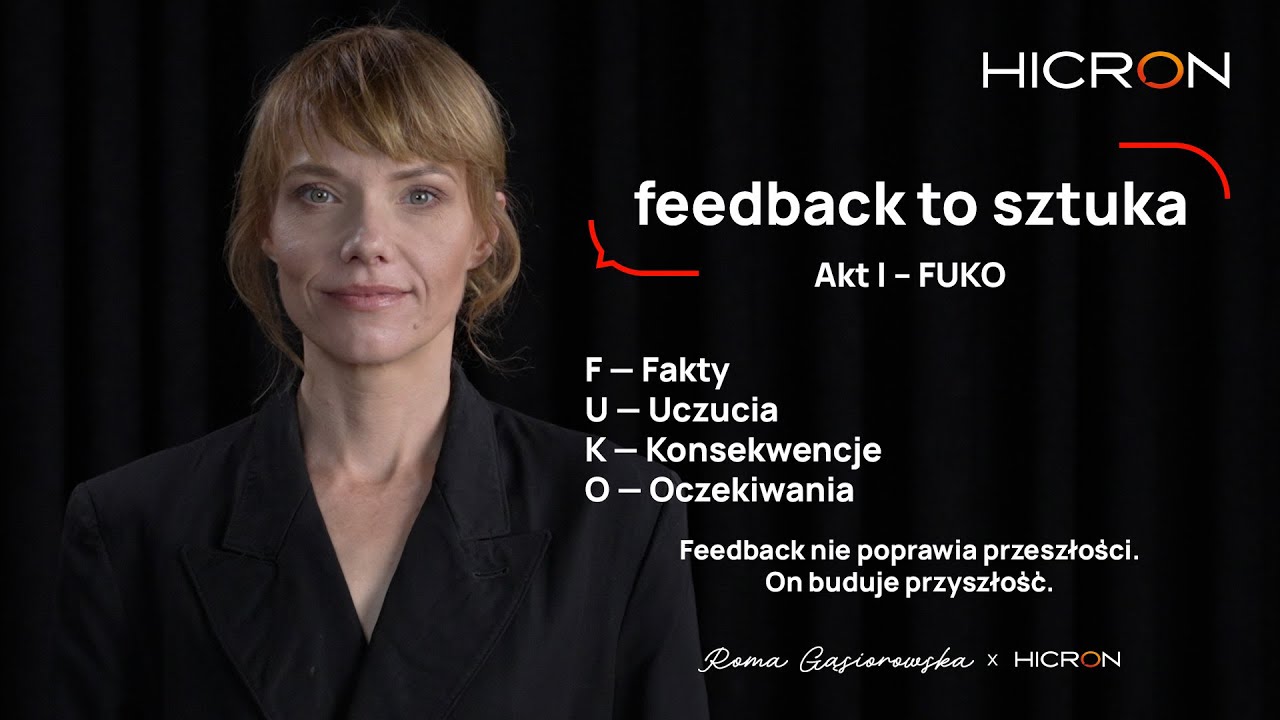 Roma Gąsiorowska x Hicron | Feedback to sztuka &ndash; Akt I | FUKO