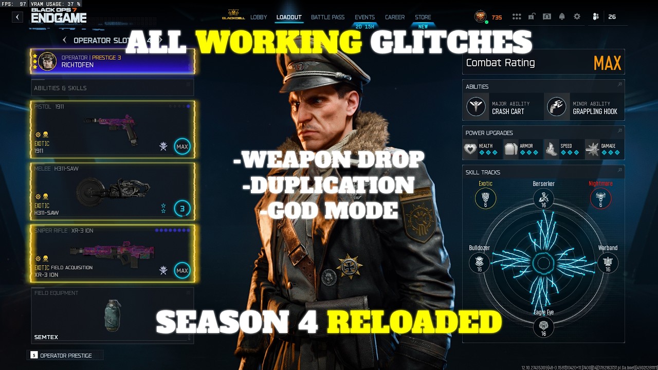 ALL WORKING GLITCHES IN ENDGAME SEASON 4