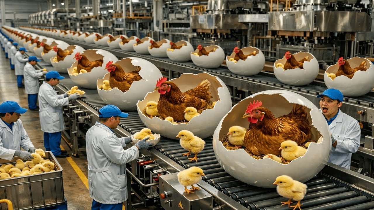 Inside an Egg Factory: Cracking 4.6 Million Eggs a Day (Full Process)