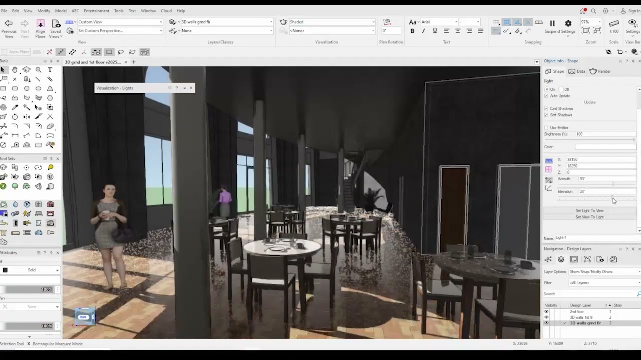 Vectorworks   basic Lighting set up