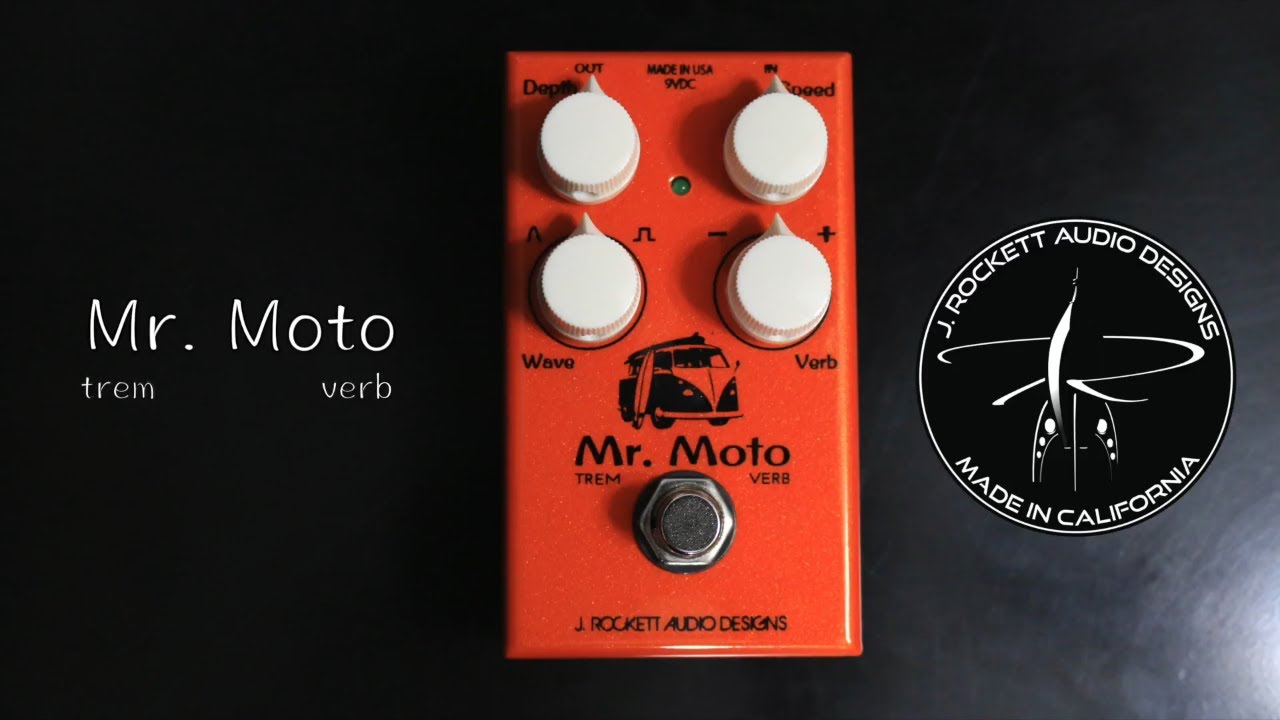 Демонстрационное видео педали реверберации Mr. Moto Tremolo от J. Rockett Audio от Шона Таббса