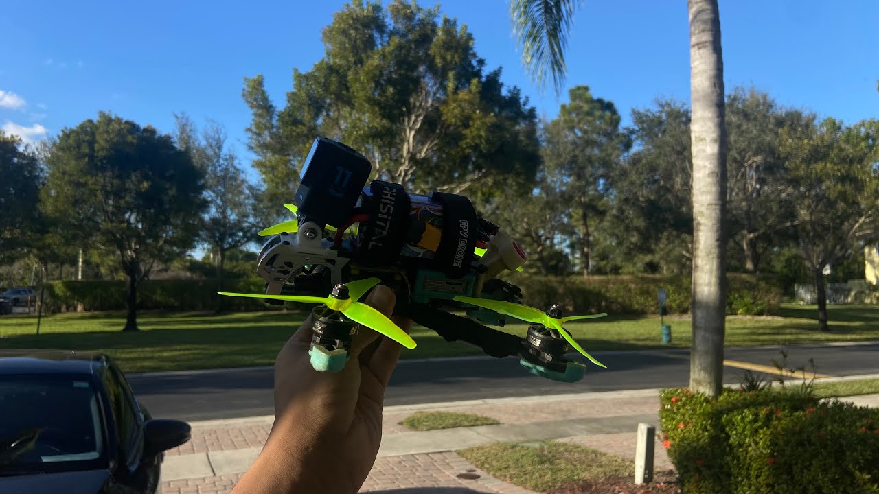 5 Inch FPV Drone Freestyle Practice in the Neighborhood