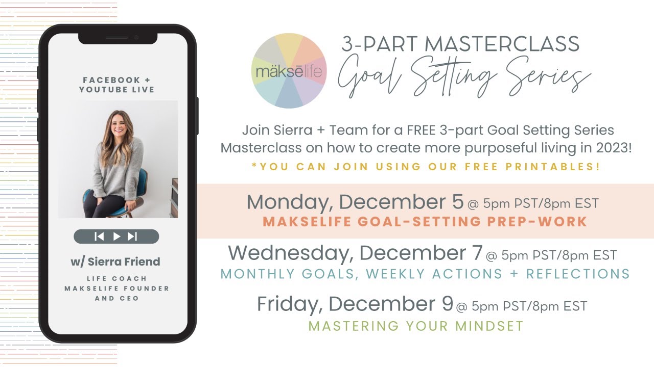 2022 Goal-Setting Series - Part 1, M&auml;ksēLife Goal-Setting Prepwork