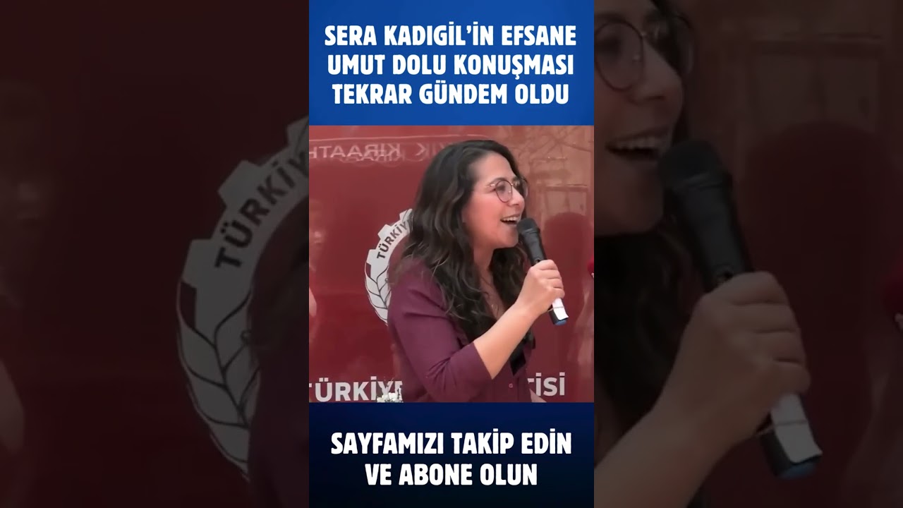 Sera Kadıgil'in efsane konuşması g&uuml;ndemde! #serakadıgil