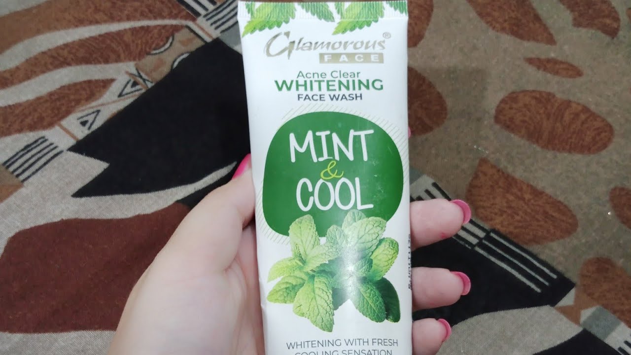 Glamorous Face Acne Clear Whitening Face wash ./ Mint & Cool .|| The Lovely Girl Mano