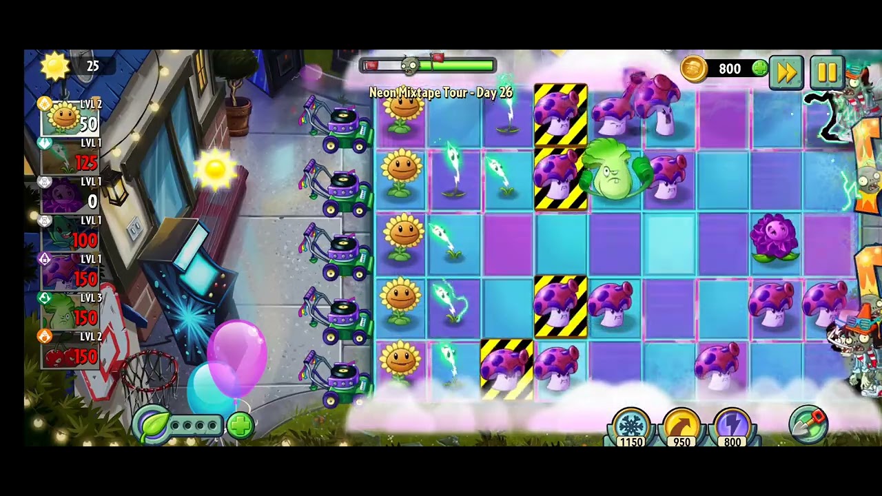 plants vs zombies 2 neon mixtape day 26 |Mobile Game play | 2026