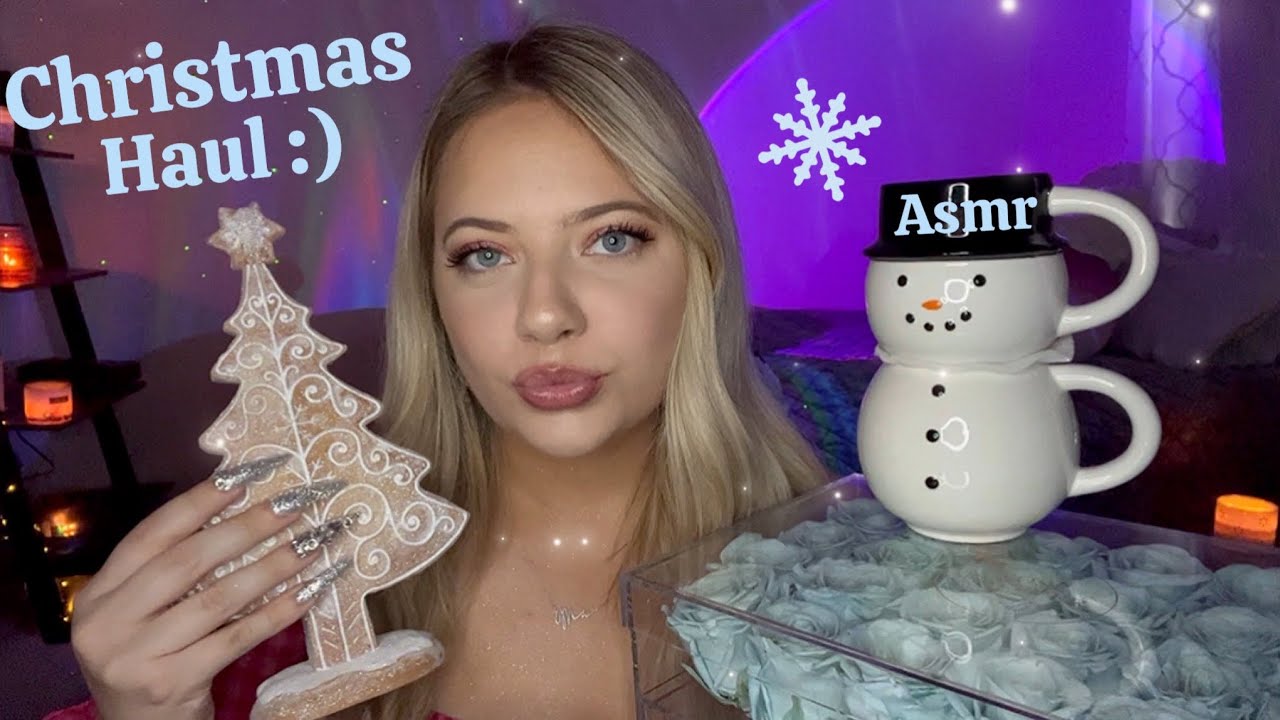 Asmr Christmas Haul, Bath & Body Works, Decor, Rose Forever (tapping & scratching) 🩵