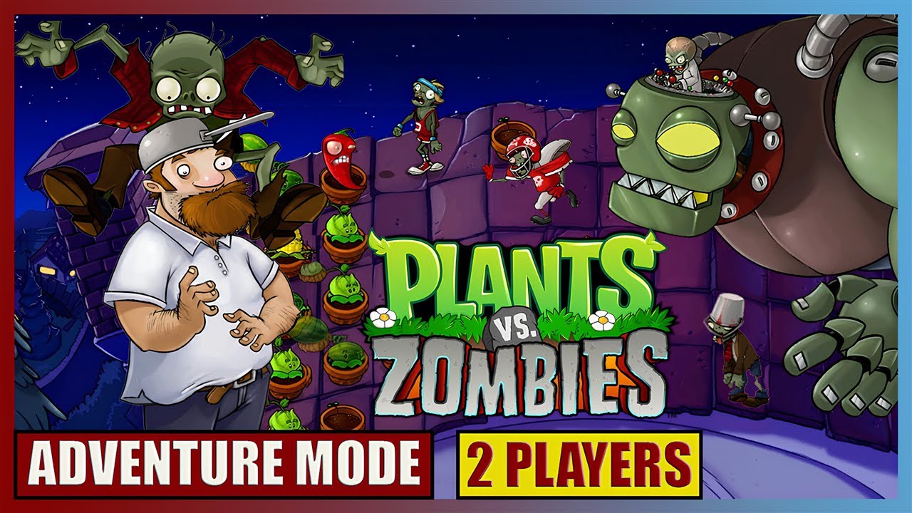 Plants VS. Zombies (Co-op) Full Gameplay - ADVENTURE MODE (Xbox 360, PS3, Windows/macOS)