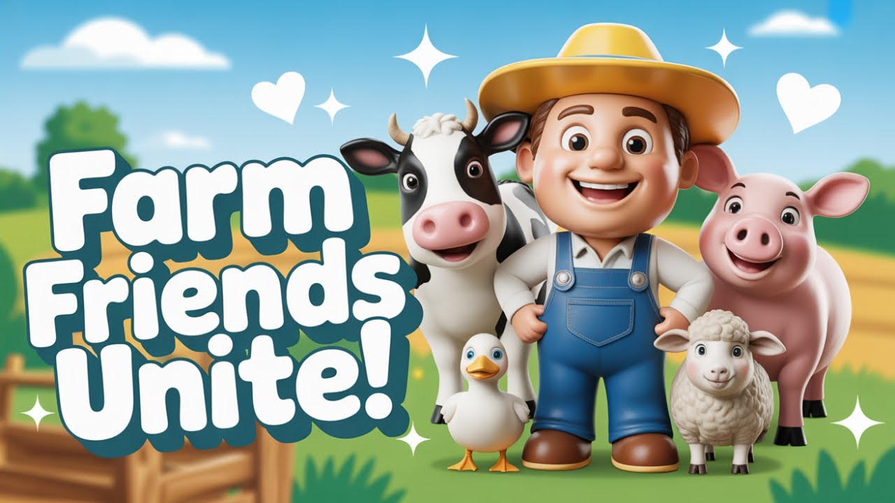 Old MacDonald Had a Farm 🐄🐑 | Farm Animals Song | Nursery Rhyme for Kids
