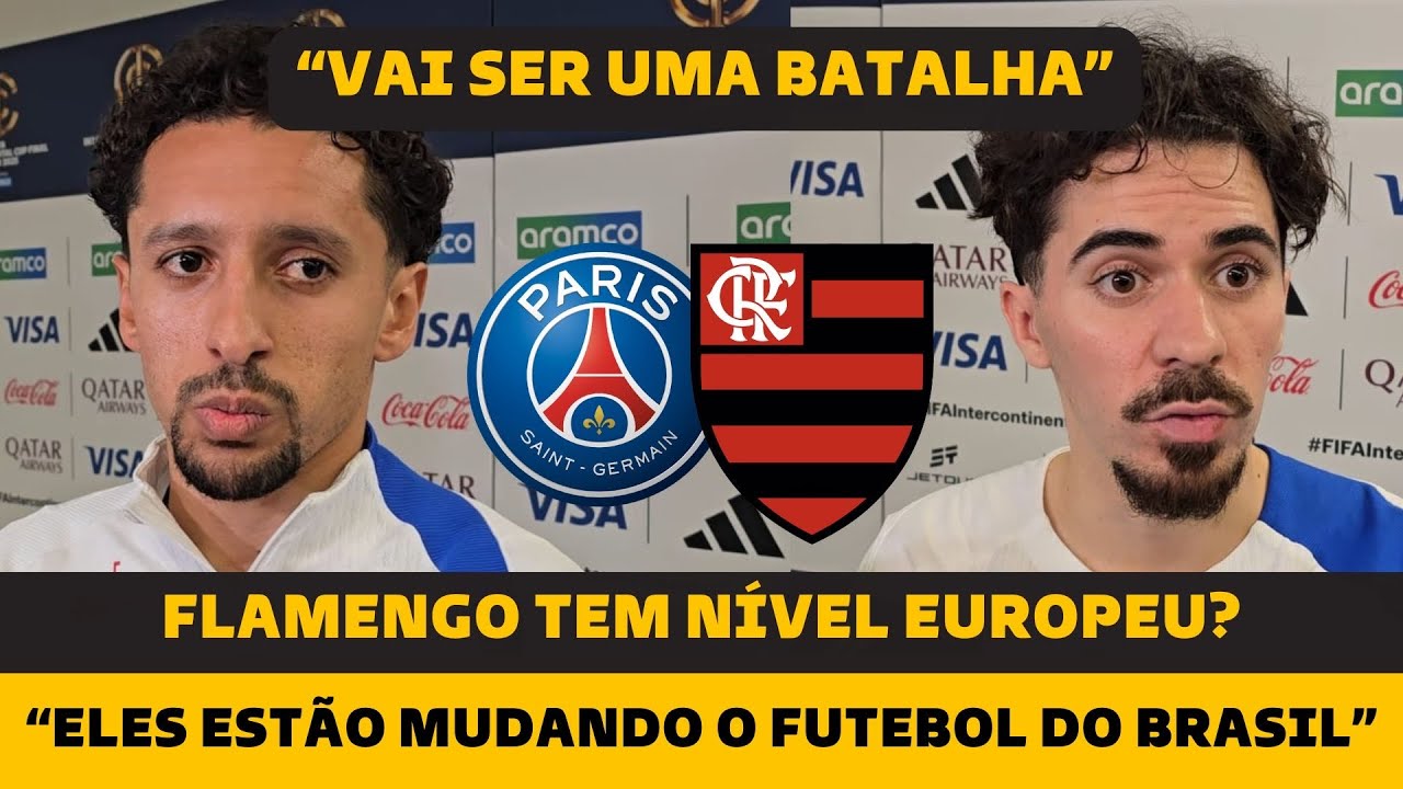 VEJA: MARQUINHOS COMPAROU FLAMENGO AOS GRANDES EUROPEUS ANTES DA FINAL DO MUNDIAL DE CLUBES! 