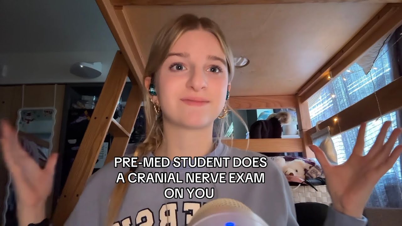 ASMR PRE-MED STUDENT DOES A CRANIAL NERVE EXAM ON YOU! 💓