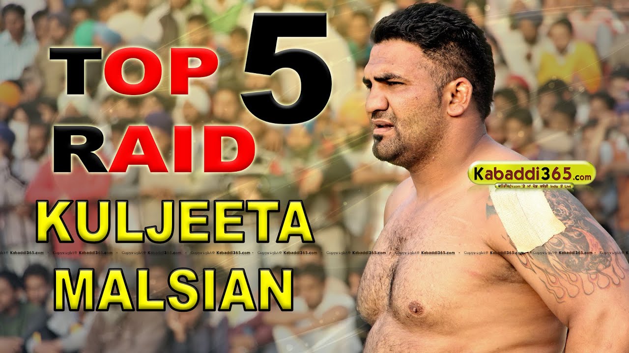 Top 5 Raid Kuljeeta Malsian at Kabaddi Tournament