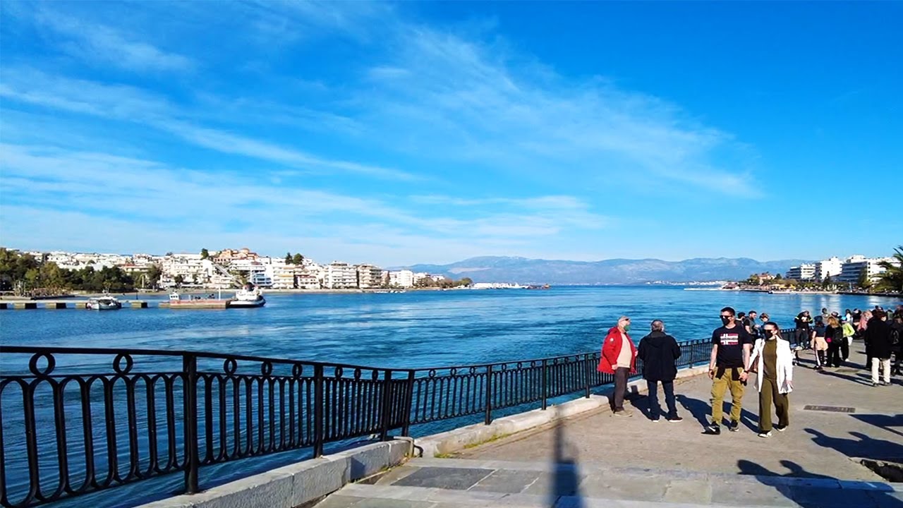 CHALKIDA Walking Tour, Natural City Sounds - The City Of CRAZY WATERS | GREECE