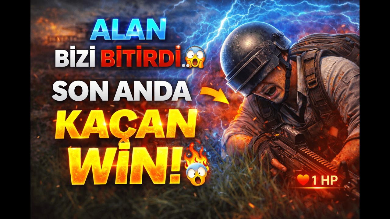 ALAN BİZİ BİTİRDİ SON ANDA KAÇAN WİN #pubg #gaming #winnerwinnerchickendinner