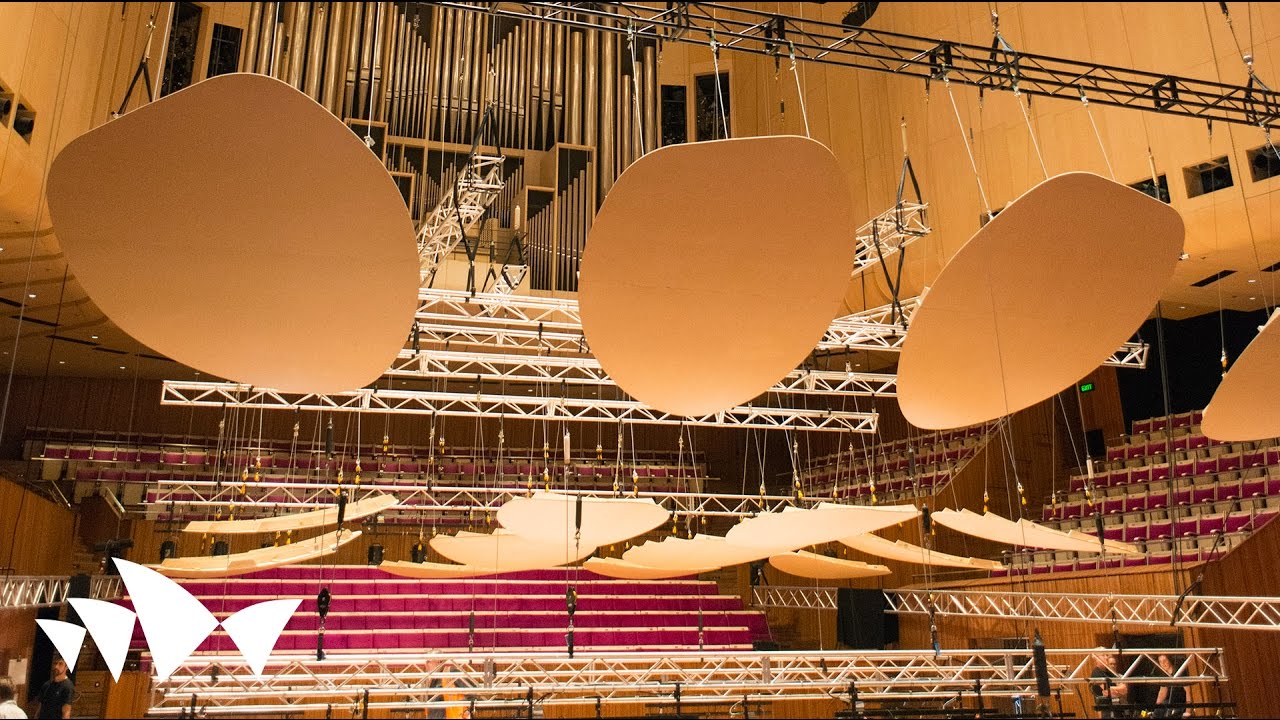 Testing New Acoustic Reflectors in the Concert Hall | Sydney Opera House