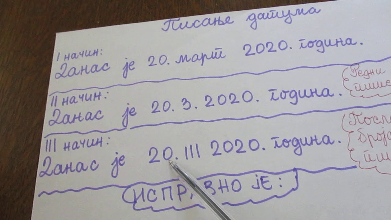PRAVILNO PISANJE DATUMA - Dragica Stanimirovic
